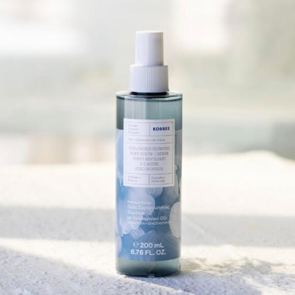 ❣️2/$36 NIP Korres Hyaluronic Plumping Body Serum Full Size Retail Price $44.95 - Picture 1 of 3